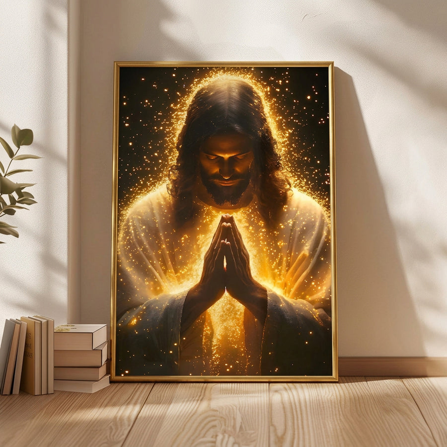 Marangyang Larawan ni Hesus na Palamuti sa Dingding - Premium na Kristiyanong Dekorasyon