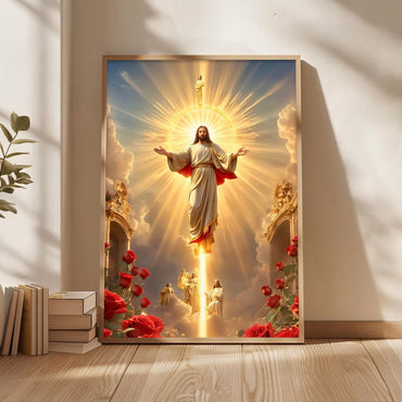 Luxurious Jesus Portrait Wall Art - Premium Christian Decor