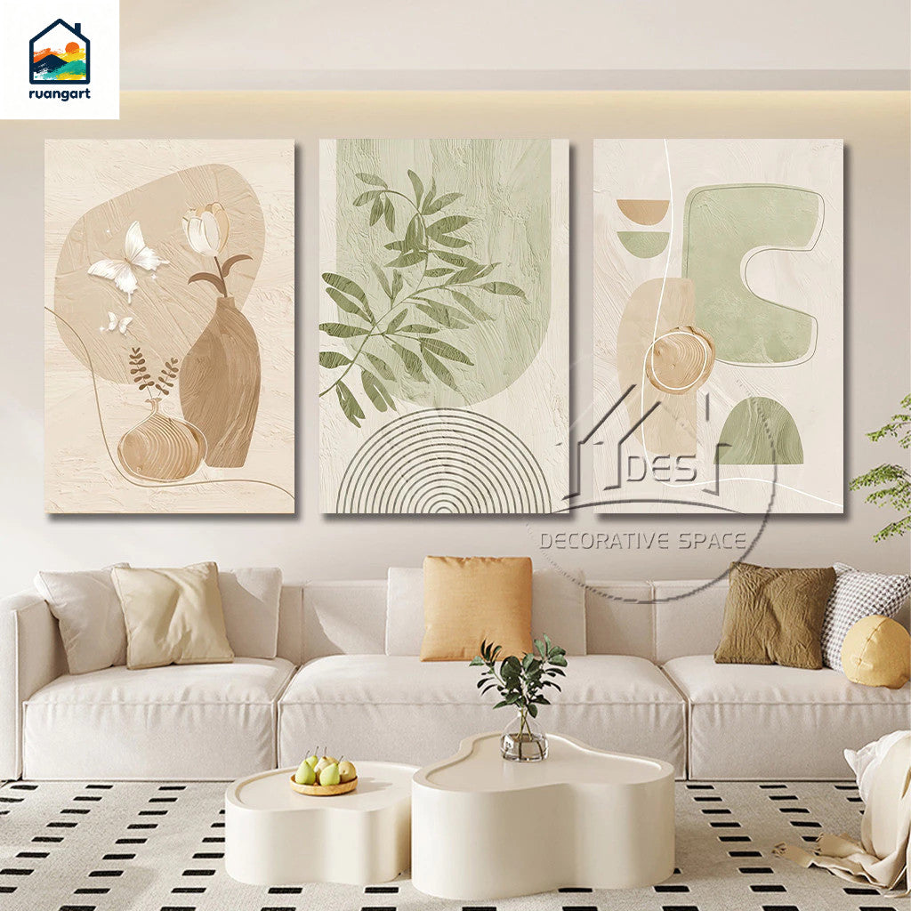 3PCS Dekorasyong Pang-dingding Aesthetic Minimalist na Bulaklak na Rose Wall Art Dekorasyong Larawan Palamuti sa Sala