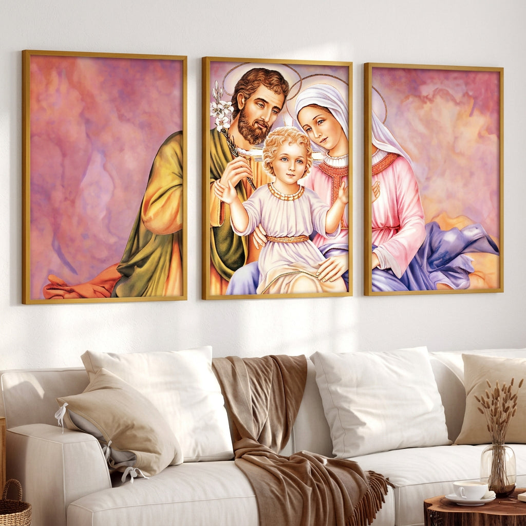 Ang Huling Hapunan Catholic Wall Art - Walang Frame na Relihiyosong Palamuti sa Bahay para sa Sala