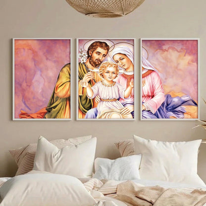 Ang Huling Hapunan Catholic Wall Art - Walang Frame na Relihiyosong Palamuti sa Bahay para sa Sala
