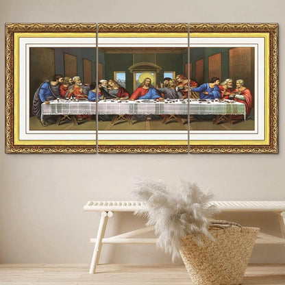 Ang Huling Hapunan Catholic Wall Art - Walang Frame na Relihiyosong Palamuti sa Bahay para sa Sala