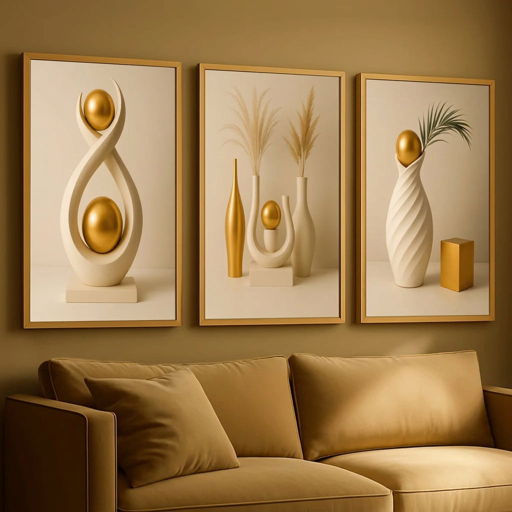 3Pcs/set Modern Floral Wall Art Decor Black Aesthetic Flower Wall Decoration Minimalist Home Decor
