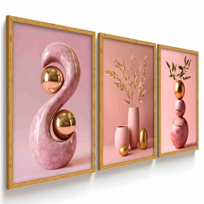 Wall Decoration Minimalist Vases Floral Motifs Diverse Styles Zen-inspired Aesthetic Art Display