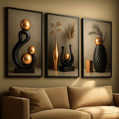 Wall Decoration Minimalist Vases Floral Motifs Diverse Styles Zen-inspired Aesthetic Art Display