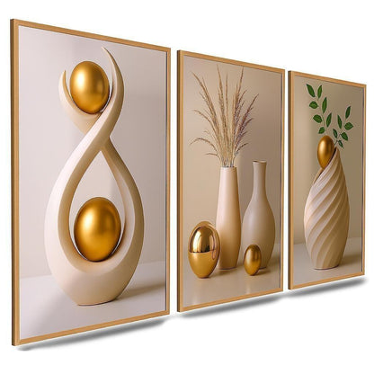 Wall Decoration Minimalist Vases Floral Motifs Diverse Styles Zen-inspired Aesthetic Art Display