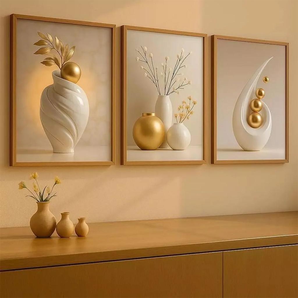 Wall Decoration Minimalist Vases Floral Motifs Diverse Styles Zen-inspired Aesthetic Art Display