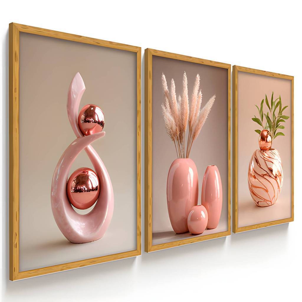 Wall Decoration Minimalist Vases Floral Motifs Diverse Styles Zen-inspired Aesthetic Art Display